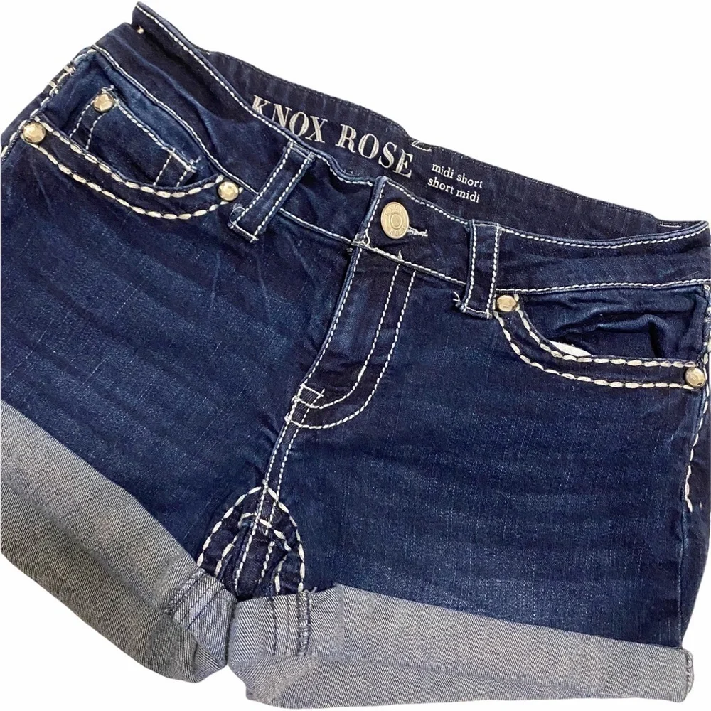 Knox Rose Denim Midi Shorts